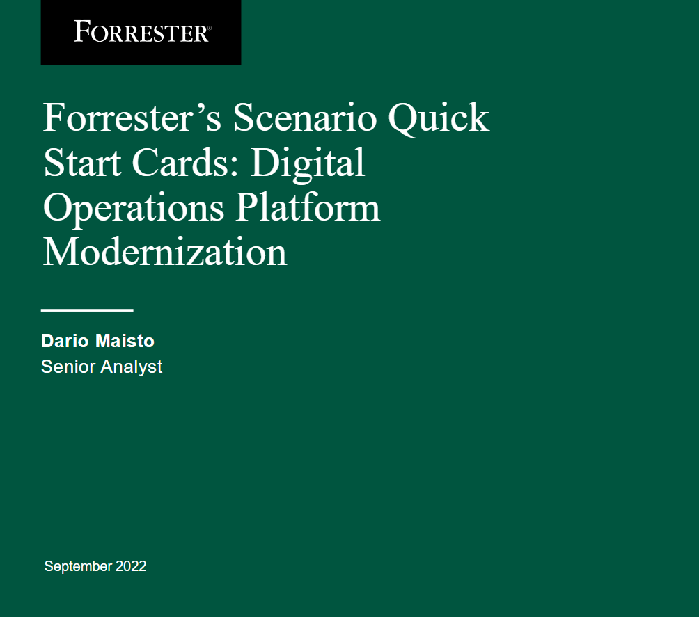 Forrester's Scenario Quick Start Cards: DOP Modernization